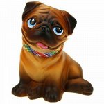 Копилка керамическая &quot;Мопс&quot; &quot;Забавный&quot; 24см, ручная работа (