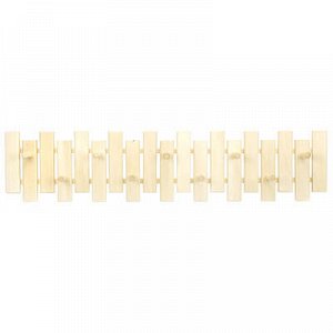 Вешалка-планка деревянная "Оригинальная" 103х24х9см, 9 крючк