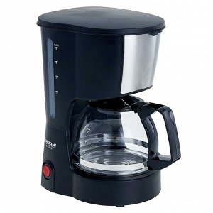 Кофеварка 600 Вт, 600 мл LUX DL-8161 черная