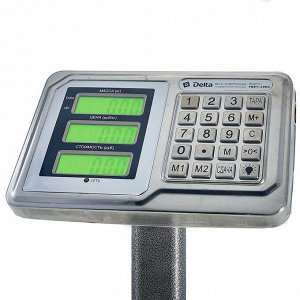 Весы электронные торговые платформенные напольные до 300 кг ТВП1-300С