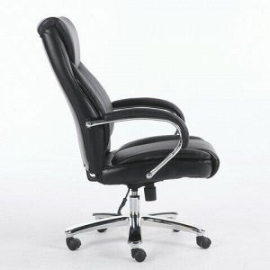 Кресло офисное BRABIX PREMIUM &quot;Advance EX-575&quot;, хром, экокожа, черное, 531825