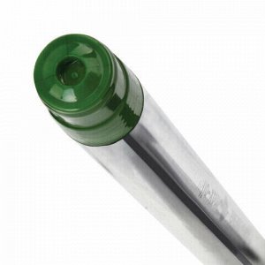 Ручка шариковая масляная с грипом BRAUBERG "Max-Oil", ЗЕЛЕНАЯ, игольчатый узел 0,7 мм, линия письма 0,35 мм, 142144