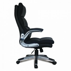 Кресло офисное BRABIX &quot;Fregat EX-510&quot;, рециклированная кожа, черное, 530863