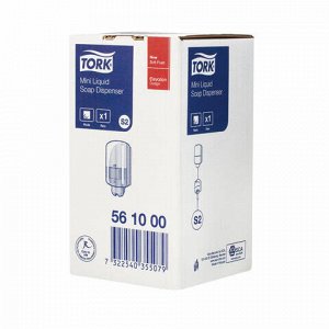 Диспенсер для жидкого мыла TORK (Система S2) Elevation, 0,5 л, mini, белый, 561000