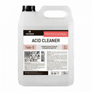 Средство моющее универсальное 5 л, PRO-BRITE ACID CLEANER, кислотное, пенное, концентрат, 166-5