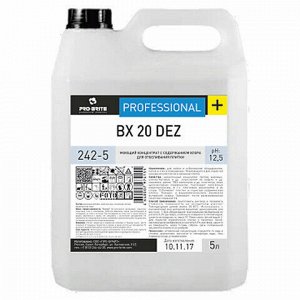 Средство моющее 5 л, PRO-BRITE BX 20 DEZ, с отбеливающим эффектом, щелочное, концентрат, 242-5