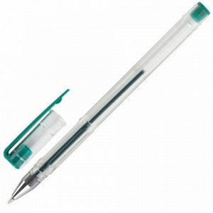 Ручки гелевые STAFF "Basic", НАБОР 4 ЦВЕТА, хромированный наконечник, узел 0,5 мм, линия письма 0,35 мм, 142792