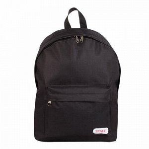 Рюкзак STAFF "STREET" универсальный, черный, 38x28x12 см, 226370