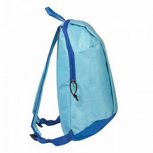 Рюкзак STAFF "AIR" компактный, голубой с синими деталями, 40х23х16 см, 227044