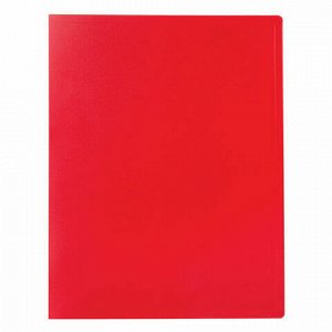 Папка 60 вкладышей STAFF, красная, 0,5 мм, 225706