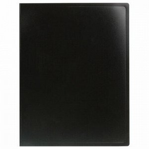 Папка 80 вкладышей STAFF, черная, 0,7 мм, 225709