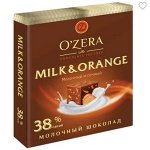 «OZera», шоколад молочный Milk &amp; Orange, 90 г