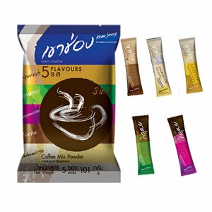 Кофе растворимый микс    3 в 1, 5 вкусов       "Khao Shong Coffee Mix 3in1"