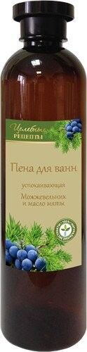 ЦЕЛЕБНЫЕ РЕЦЕПТЫ Пена для ванн Можжевельник и масло мяты (успокаивающая) 600мл