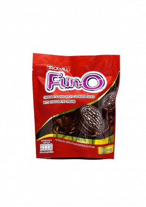 Печенье Fun-O шоколадный сэндвич  с  шоколадным  кремом (Fun-O chocolate Sandwich cookies witch chocolate cream)