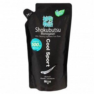 LION "Shokubutsu" Крем-гель для душа 500мл (мягкая упак) "Cool Sport"
