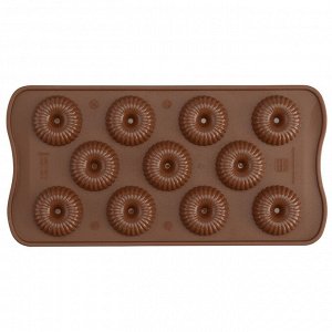 Форма силиконовая для приготовления конфет Choco Crown, 11х24 см