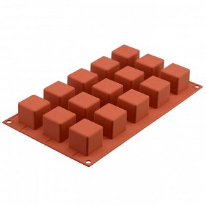 Форма для приготовления пирожных Cube 3,5 х 3,5 см силиконовая