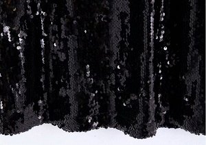 Платье с пайетками, черный