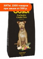 GOSBI EXCLUSIVE GRAIN FREE ADULT DUCK MEDIUM сухой корм для собак всех пород С УТКОЙ 500гр АКЦИЯ!