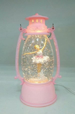 Фонарь Декоративный фонарь "Балерина".
С подсветкой,блестками и музыкой.
Материал пластик.Высота 25 см диаметр 10 см.
Питание от батареек и USB.
