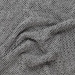 Полотенце для рук фактурное серого цвета из коллекции Essential, 50х90 см