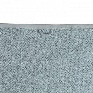 Полотенце для рук фактурное голубого цвета из коллекции Essential, 50х90 см