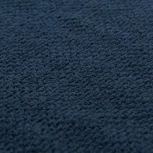 Полотенце банное фактурное темно-синего цвета из коллекции Essential, 90х150 см
