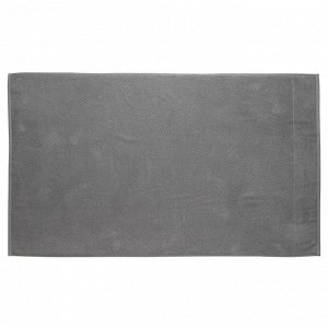 Полотенце банное фактурное серого цвета из коллекции Essential