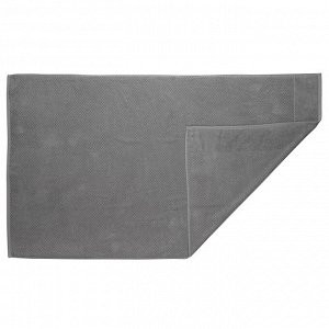 Полотенце банное фактурное серого цвета из коллекции Essential, 90х150 см