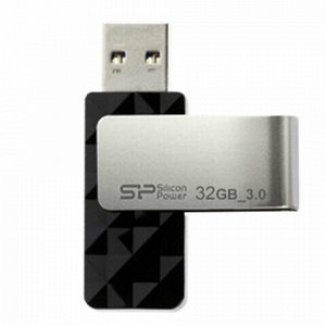 Флеш-диск 32 GB SILICON POWER Blaze B30 USB 3.1, черный, SP32GBUF3B30V1K