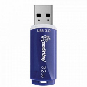 Флеш-диск 32 GB SMARTBUY Crown USB 3.0, синий, SB32GBCRW-Bl