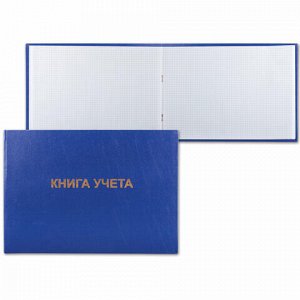 Книга учета 96 л., клетка, бумвинил, блок офсет, альбомный, А4 (210х295 мм), BRAUBERG, 130074