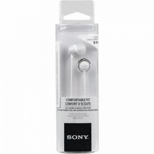 Наушники SONY MDR-EX15LP, проводные, 1,2 м, вкладыши, стерео, белые, MDREX15LPW.AE