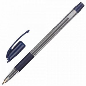 Ручка шариковая масляная с грипом PENTEL (Япония) "Bolly", СИНЯЯ, узел 0,5 мм, линия письма 0,25 мм, BK425-CN