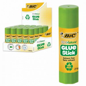 Клей-карандаш BIC &quot;ECOlutions&quot; 21 г, с ароматом яблока, 8923452