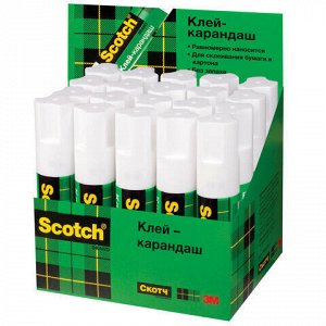 Клей-карандаш SCOTCH, 15 г, 6015D20