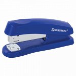 Степлер №24/6, 26/6 BRAUBERG &quot;Standard+&quot;, до 30 листов, синий, 228609