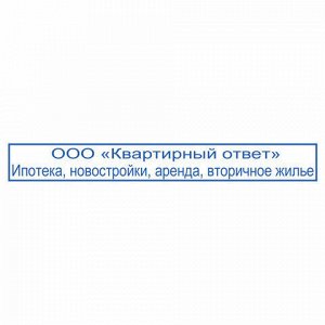 Оснастка для штампа, размер оттиска 70х10 мм, синий, TRODAT 4916 P4, подушка в комплекте, 52908