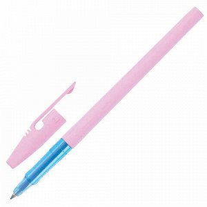 Ручка шариковая STABILO "Liner Pastel", СИНЯЯ, корпус розовый, узел 0,7 мм, линия письма 0,3 мм, 808FP1041-4