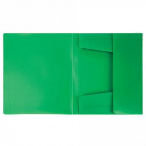 Папка на резинках ERICH KRAUSE "Classic", А4, до 300 листов, 400 мкм, зеленая, 43094