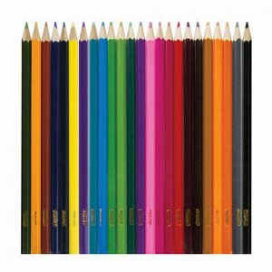 Карандаши цветные ПИФАГОР "БЫСТРЕЕ! ВЫШЕ! СИЛЬНЕЕ!", 24 цвета, классические заточенные, 181358