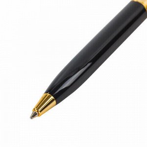Ручка подарочная шариковая GALANT &quot;Empire Gold&quot;, корпус черный с золотистым, золотистые детали, пишущий узел 0,7 мм, синяя, 140960