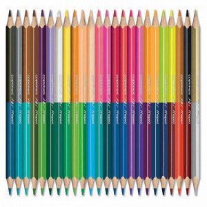 Карандаши двусторонние MAPED (Франция) "Color'Peps Duo", 24 штуки, 48 цветов, трехгранные, 829602