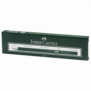 Карандаш чернографитный FABER-CASTELL, 1 шт., "1111", HB, без резинки, корпус черный, 111100