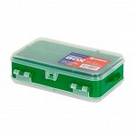 Fishing organizer box NISUS green (N-FBO-2S-G)/ Коробочка для оснастки двухсторонняя(зеленая) NISUS
