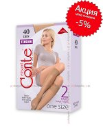 CONTE elegant, TENSION 40 knee-highs, 2 pairs