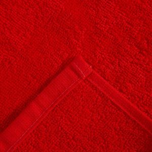 Набор полотенец в корзинке "Новый год" цв. красный/зеленый,30х30 см-2 шт, 100% хл