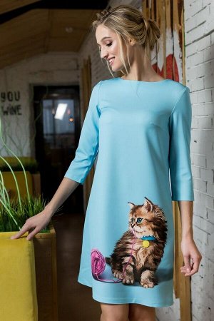 Платье с котенком