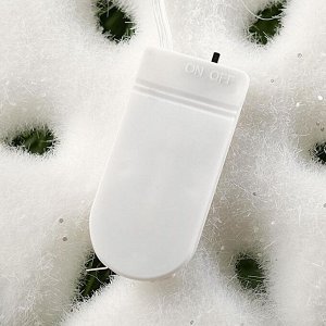Фигура световая "Белая снежинка", 19 LED, 20х20 см, фиксинг, от батареек, Т/БЕЛЫЙ